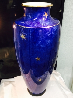 フランス　セーブル　花瓶　星