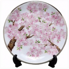 七宝　新桜　飾皿